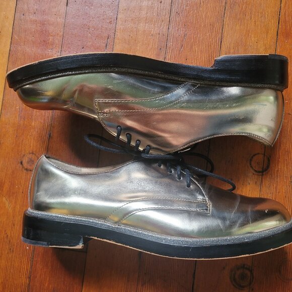 Vince Camuto Gold Oxford, sz 6M - Picture 8 of 9